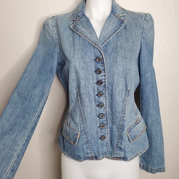 Polo Ralph Lauren || Vntg Jean Jacket Puffy Sleeve